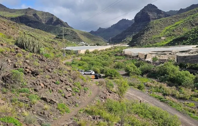 A GüiGüi túra kiindulópontja és parkolási része Tasartico közelében